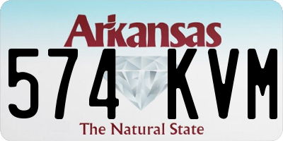 AR license plate 574KVM