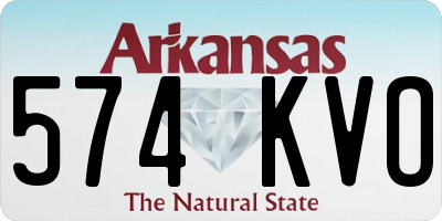 AR license plate 574KVO