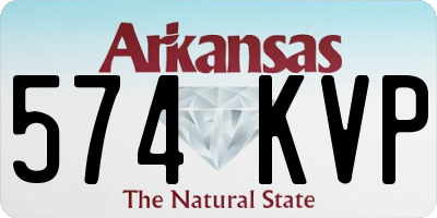AR license plate 574KVP
