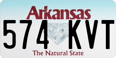 AR license plate 574KVT