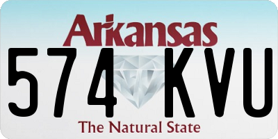 AR license plate 574KVU