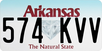 AR license plate 574KVV