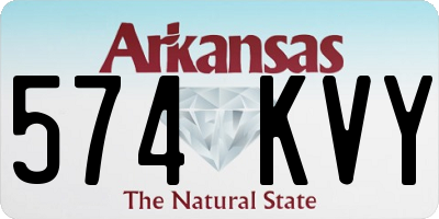 AR license plate 574KVY