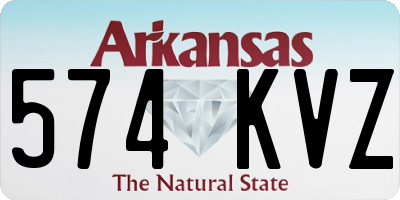 AR license plate 574KVZ
