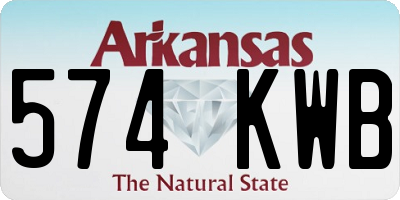 AR license plate 574KWB