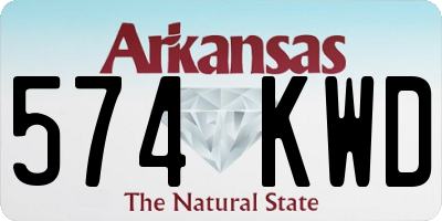 AR license plate 574KWD