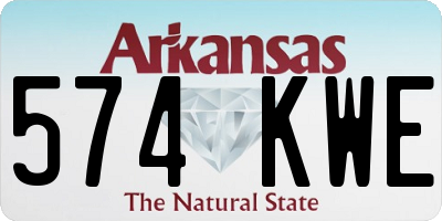 AR license plate 574KWE