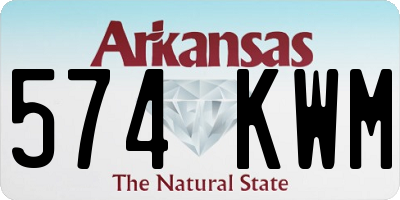 AR license plate 574KWM