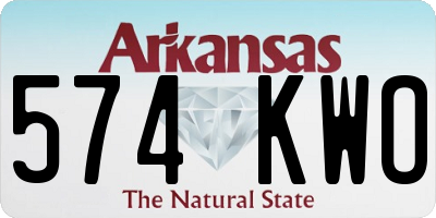 AR license plate 574KWO