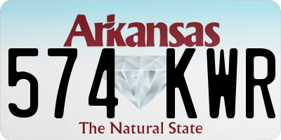 AR license plate 574KWR