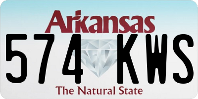 AR license plate 574KWS