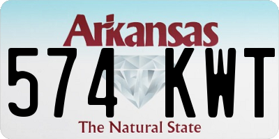 AR license plate 574KWT