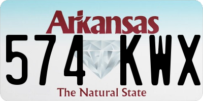 AR license plate 574KWX