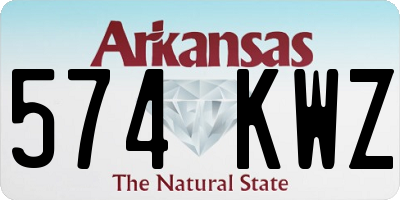 AR license plate 574KWZ