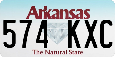 AR license plate 574KXC