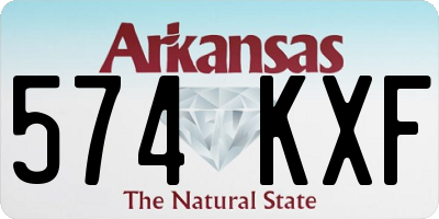 AR license plate 574KXF