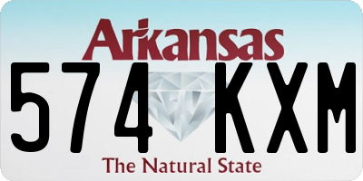 AR license plate 574KXM