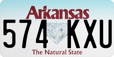 AR license plate 574KXU