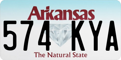 AR license plate 574KYA