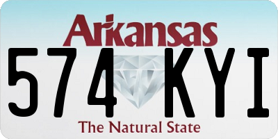 AR license plate 574KYI