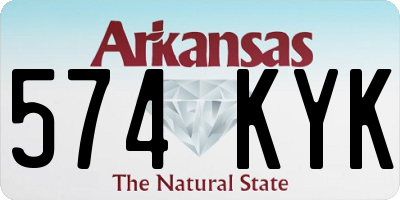 AR license plate 574KYK