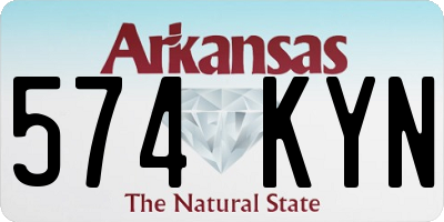 AR license plate 574KYN