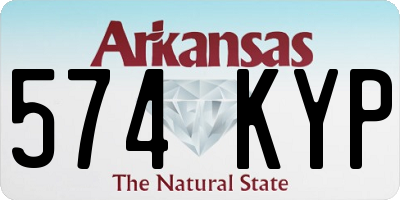 AR license plate 574KYP