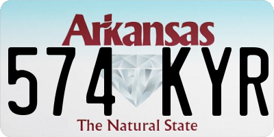 AR license plate 574KYR
