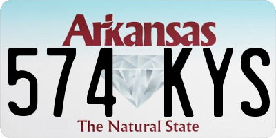 AR license plate 574KYS