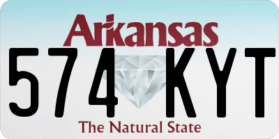 AR license plate 574KYT