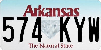 AR license plate 574KYW