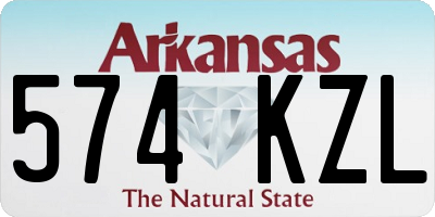 AR license plate 574KZL