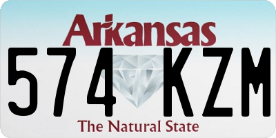 AR license plate 574KZM
