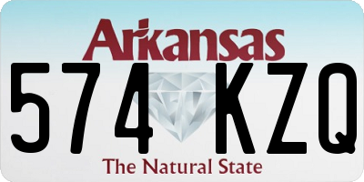 AR license plate 574KZQ