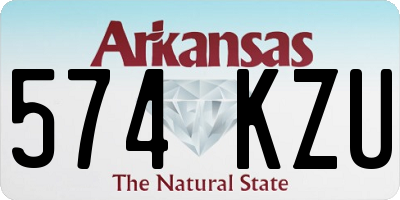 AR license plate 574KZU
