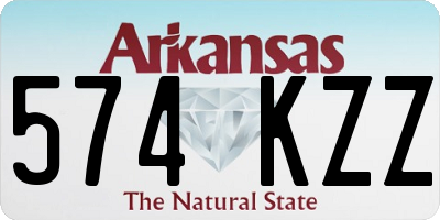 AR license plate 574KZZ