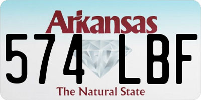 AR license plate 574LBF
