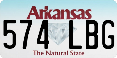 AR license plate 574LBG