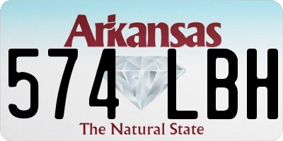 AR license plate 574LBH