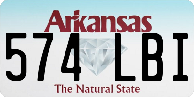 AR license plate 574LBI