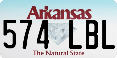 AR license plate 574LBL
