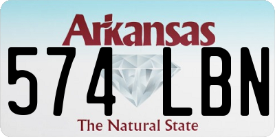 AR license plate 574LBN
