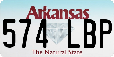 AR license plate 574LBP