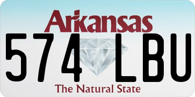 AR license plate 574LBU