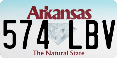 AR license plate 574LBV