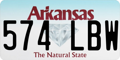 AR license plate 574LBW