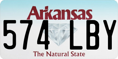 AR license plate 574LBY