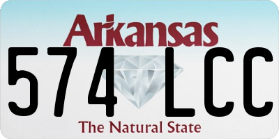 AR license plate 574LCC
