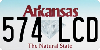 AR license plate 574LCD