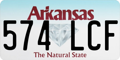 AR license plate 574LCF
